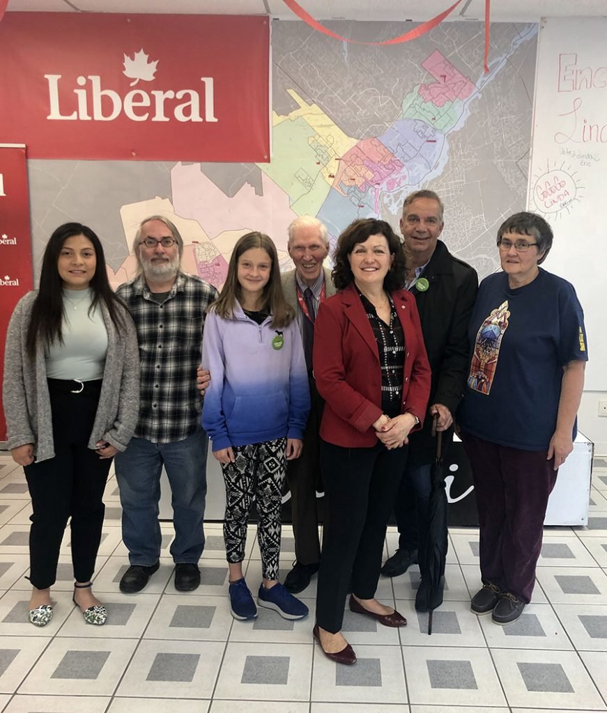 North Shore MP Linda Lapointe hard at work campaigning